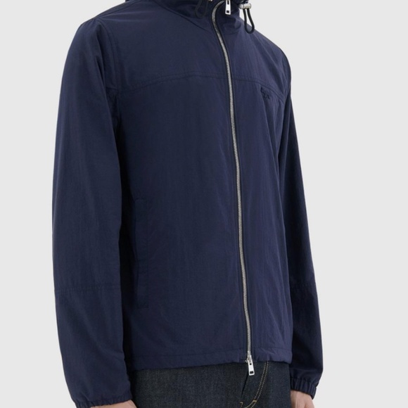 Maison Kitsune Mens Jacket MEDIUM Spring Fox Technical Windbreaker Navy - Picture 9 of 13